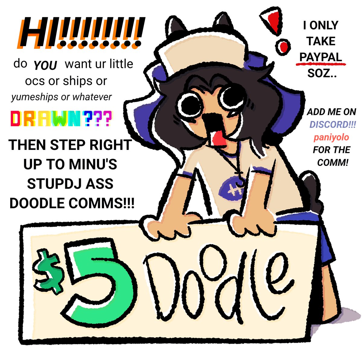 minupeenu's tweet photo. HI THESE ARE OPEN 5 CAD A POP!!! ALL DRAGONS WILL BE FULL COLOUR AND CAN BE FROM HEADSHOT TO FULLBODY!!! I AM TRYING TO GET DELTARUNE FOR MY BFF https://t.co/6OPH6FF5Z2