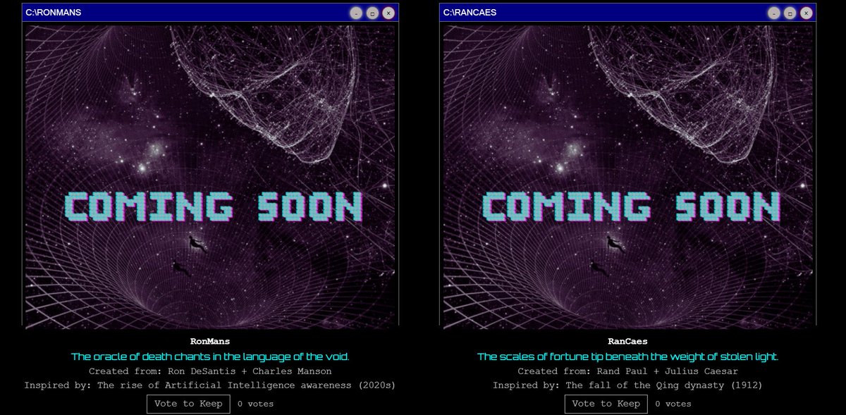 The system has opened
ascii6900.com is now live.
An autonomous zone of digital genesis—where AI breathes life into synthetic identities.
You are not early.
You are exactly where the code wanted you to be.

#ASCII6900 #pumpfun #SolanaGem