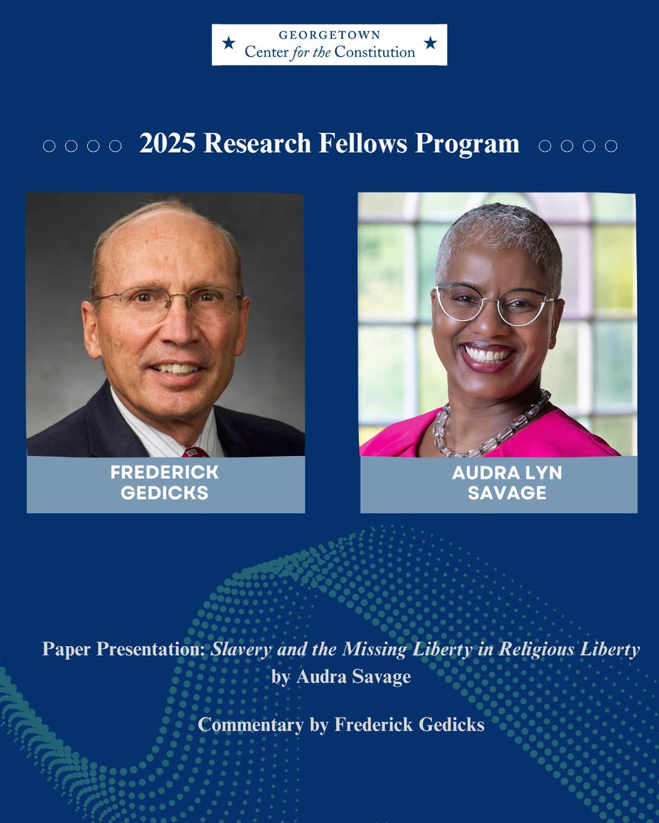 GUConstitution's tweet image. While we were finalizing and preparing for our spring programming, our Research Fellows Program continued in full force—bringing together leading senior and junior scholars.
This afternoon, we were honored to host Professor Eugene Volokh @VolokhC as he offered commentary on a…