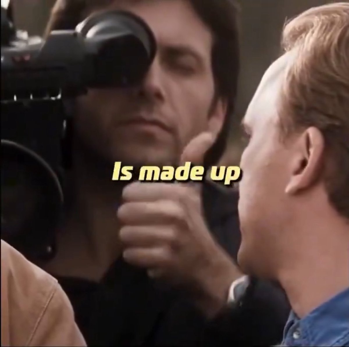 Every profession is subject to portrayals in movies that are inaccurate but news crews in film are something else. A cinematographer shot this guy giving the thumbs up when asked “are you getting this?” knowing full well the camera was pointing at the next guy’s shoulder!
