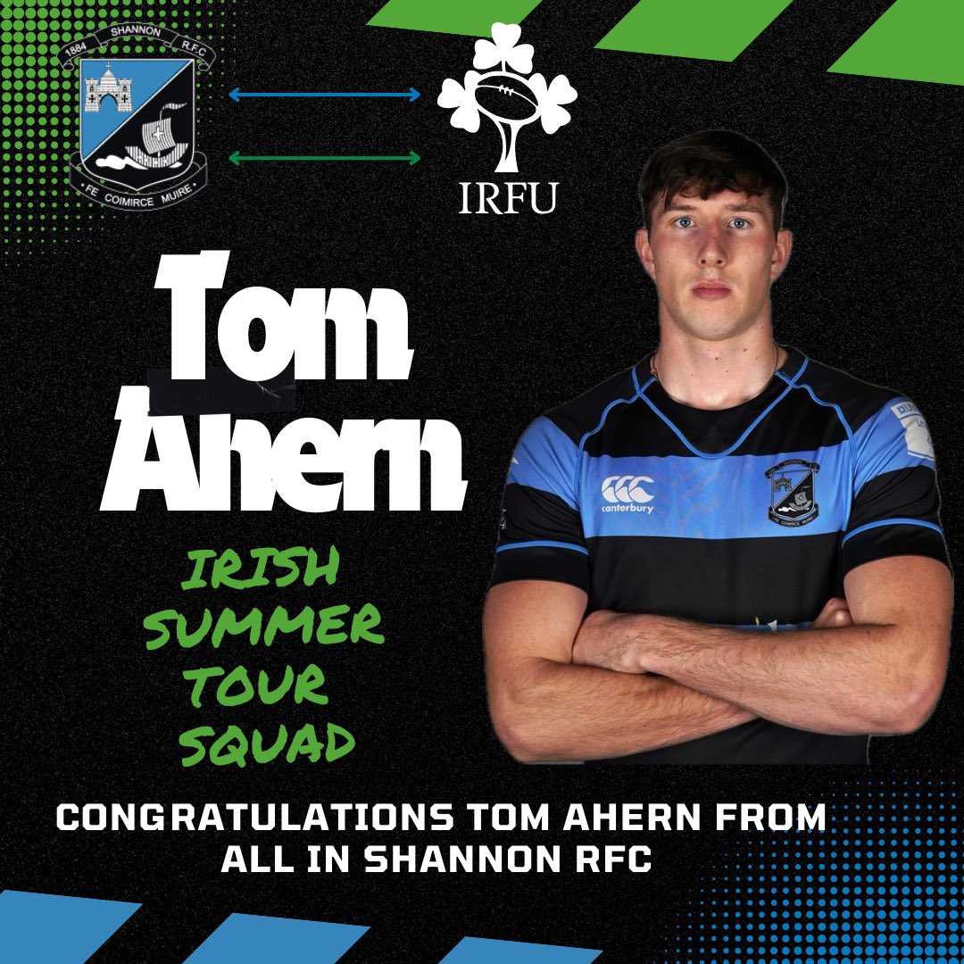 Shannon_RFC's tweet image. Massive congratulations to @CraigCasey9 who has been named as Tour Captain for the upcoming @IrishRugby Summer Tour of Georgia. Congrats also to Tom Ahern who has been named in the squad! Best of luck to both - we’re delighted to see it ☘️⚫️🔵🇮🇪 #ThereIsAnIsle