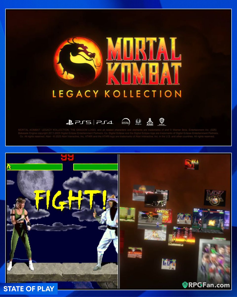 Klassic #MortalKombat is getting a giant Legacy Kollection of retro games and online play.  💙 #StateofPlay