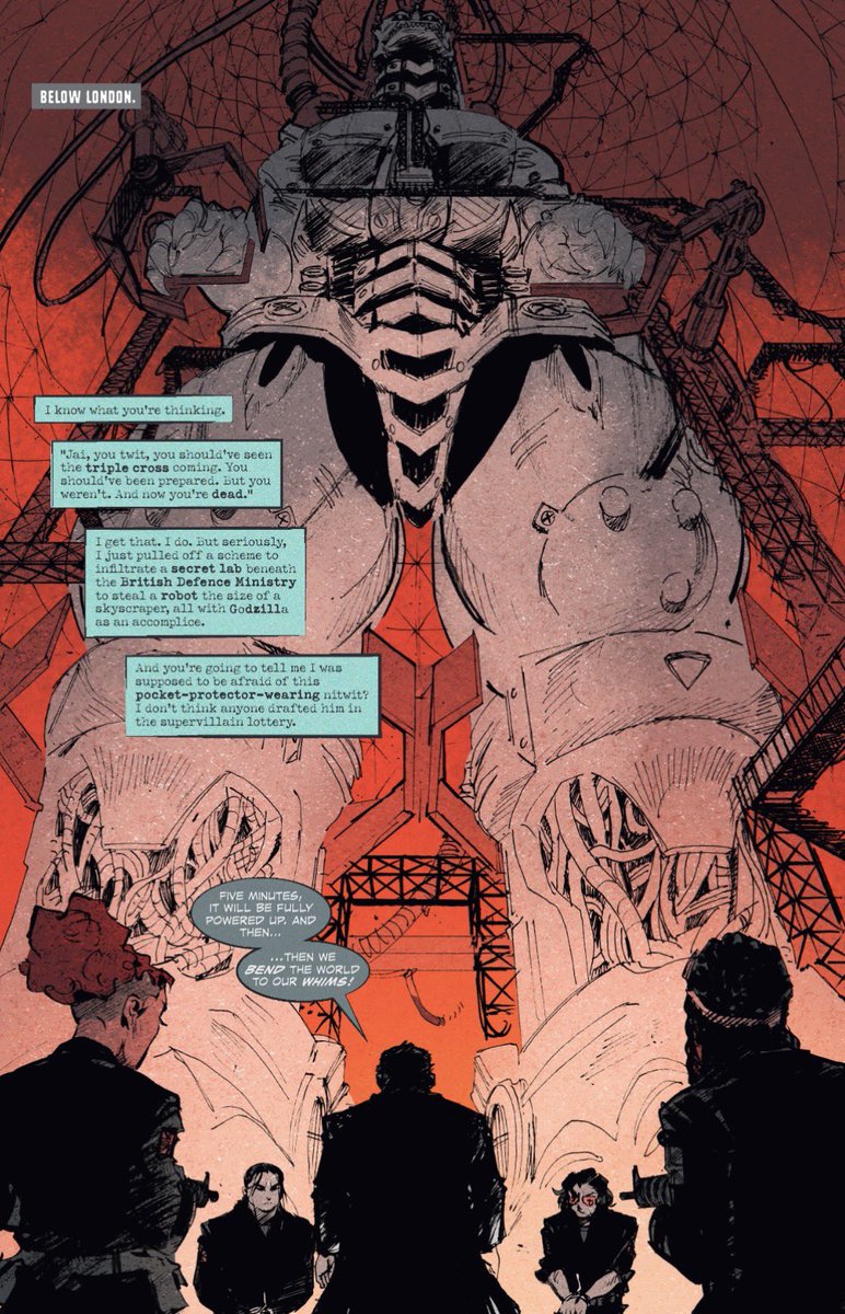 Mr_goji54's tweet photo. #GodzillaHeist #4 is now available! Featuring MECHAGODZILLA 🔥🔥

Cover art by @pablo_tunica https://t.co/b5A50K2DJq