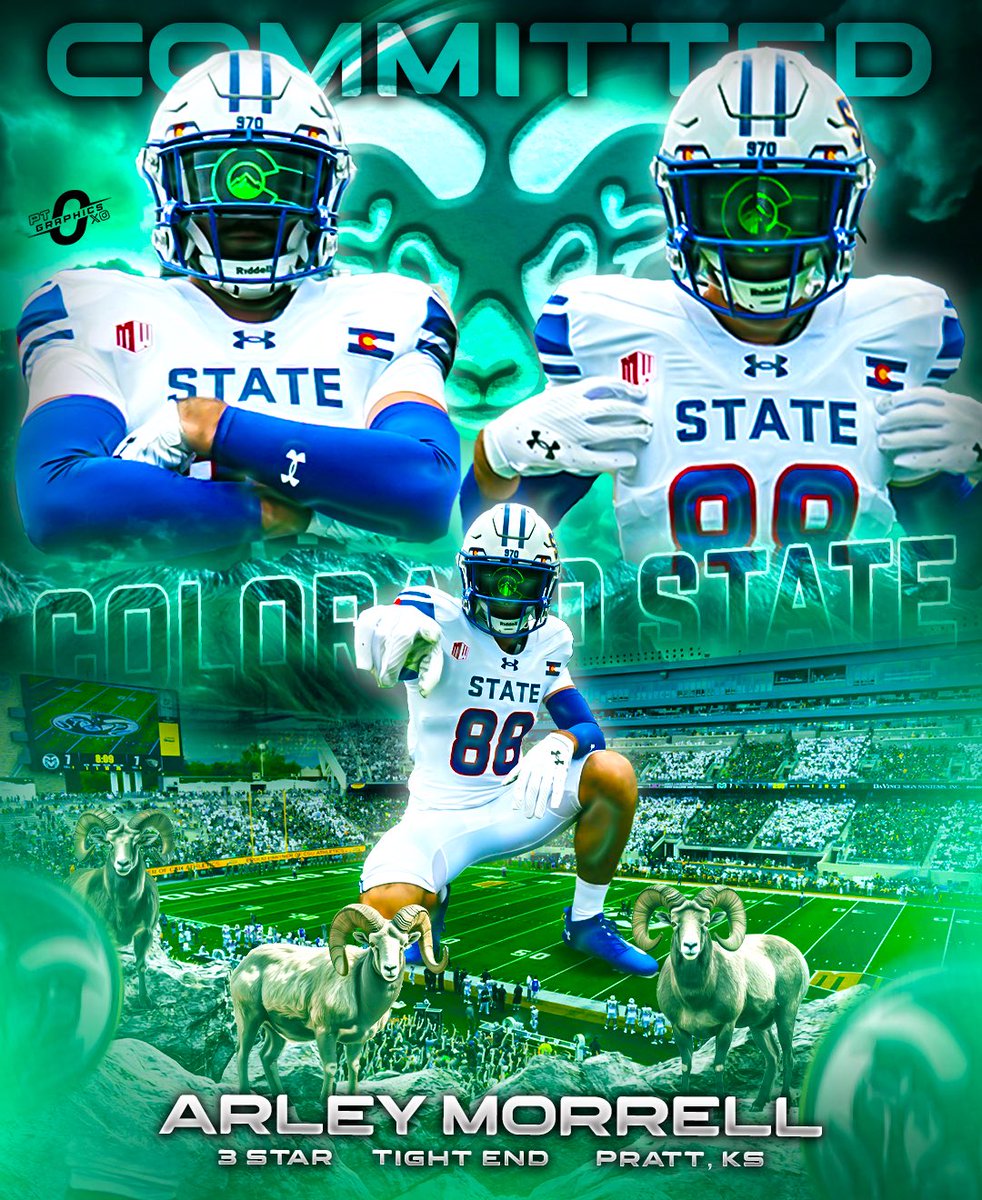 Arley Morrell (@arleymorrell) on Twitter photo After long consideration and an amazing visit, I’m excited to announce my commitment to Colorado State‼️‼️‼️
#GoRams
<a href="/GrantChesnut/">🇺🇸Grant Chesnut</a> <a href="/CoachJayNorvell/">Jay Norvell</a> <a href="/Alex_Collins91/">Alex Collins</a> <a href="/CoachMattMumme/">Matthew C Mumme</a> After long consideration and an amazing visit, I’m excited to announce my commitment to Colorado State‼️‼️‼️
#GoRams
<a href="/GrantChesnut/">🇺🇸Grant Chesnut</a> <a href="/CoachJayNorvell/">Jay Norvell</a> <a href="/Alex_Collins91/">Alex Collins</a> <a href="/CoachMattMumme/">Matthew C Mumme</a>