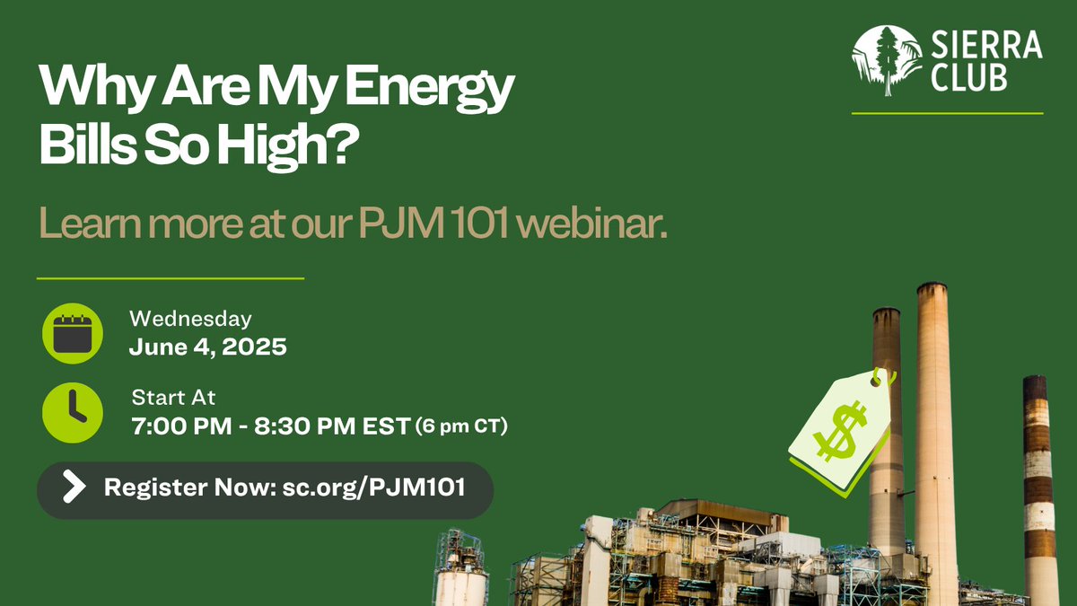 Wondering Why Your Energy Bills Are So High? ⚡️💰

Tune in to tonight's webinar to learn more.

Register here➡️: sc.org/PJM101