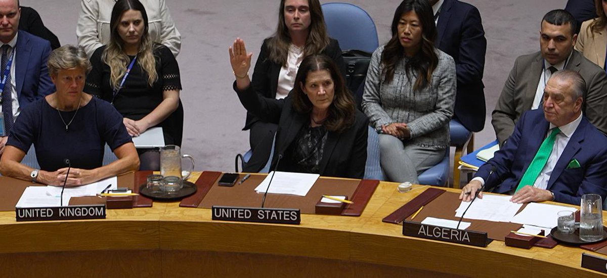 The moment the U.S. vetoed, for the sixth time, a Gaza ceasefire resolution at the UN Security Council.

The U.S. believes that 20,000 Palestinian children killed by Israel is not enough; that over 60,000 Palestinians killed is still not enough.