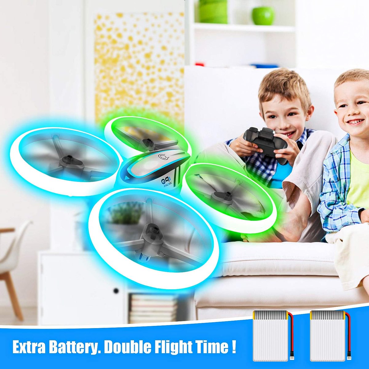 Drones for Kids RC Drone with Altitude Hold, Headless Mode, Colorful Lights and Propeller Protection Easy Flying Toy

🚀 Take off with 36% discount and endless fun for kids.

• Retail Price : $49.99  
• Discounted Price : $31.99  
• View on Amazon : geni.us/BIUOci