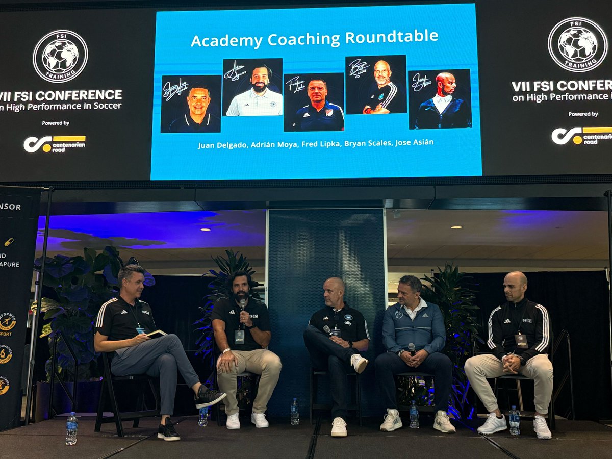 FSI Training (@fsitraining_) on Twitter photo 🎙️ Now live: Academy Coaching Methodology Roundtable
Juan Delgado, <a href="/adrisalgue/">Adrian Moya Salguero</a> , Fred Lipka, <a href="/BryanScales3/">Bryan Scales</a> & <a href="/josasian/">Jose Asian</a> lead a top-level debate on coaching philosophies across Europe and North America.
45 minutes on one of the game’s most important topics.
#FSIConference25 🎙️ Now live: Academy Coaching Methodology Roundtable
Juan Delgado, <a href="/adrisalgue/">Adrian Moya Salguero</a> , Fred Lipka, <a href="/BryanScales3/">Bryan Scales</a> & <a href="/josasian/">Jose Asian</a> lead a top-level debate on coaching philosophies across Europe and North America.
45 minutes on one of the game’s most important topics.
#FSIConference25