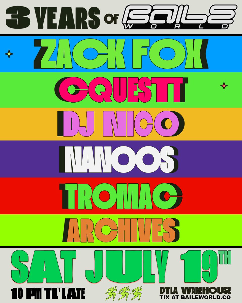 what i tell yall! shout out Baile World, cant wait for my tour finale!