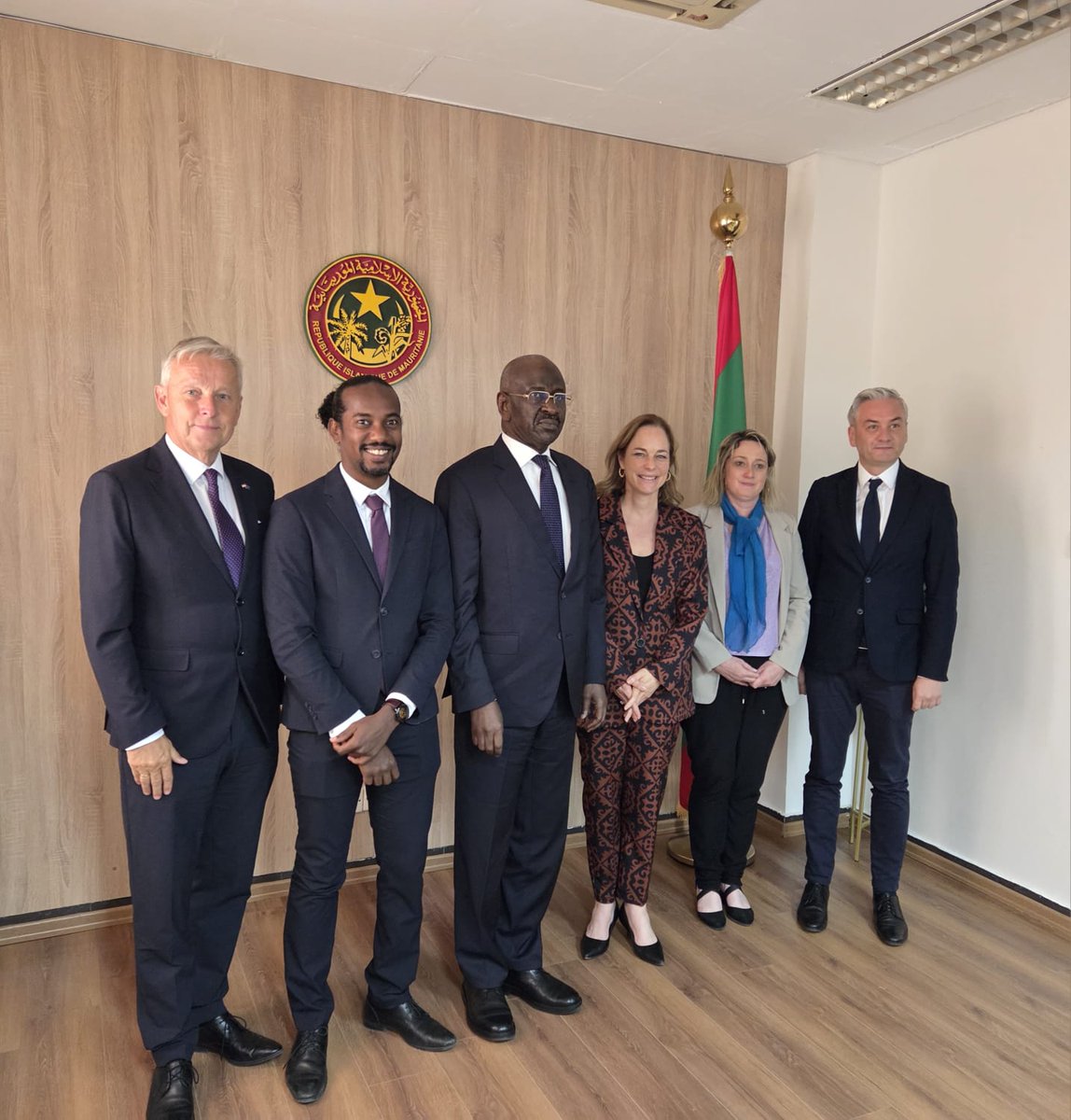 hildebentele's tweet image. Only last week I had the chance to discuss with colleagues @RobertBiedron @ReinholdLopatka @RTolassy #MurielleLaurent of @Europarl_EN #DEVE on a visit in Noukchott
Mauritania&apos;s role in the region - Congratulations Minister Sidi Ould Tah for being elected as the new President of…