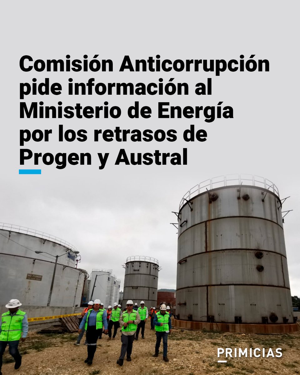 Las empresas Progen y Austral debían poner en marcha los equipos de generación eléctrica en noviembre y enero de 2025, pero no cumplieron. prim.ec/lvXx50W4tA3
