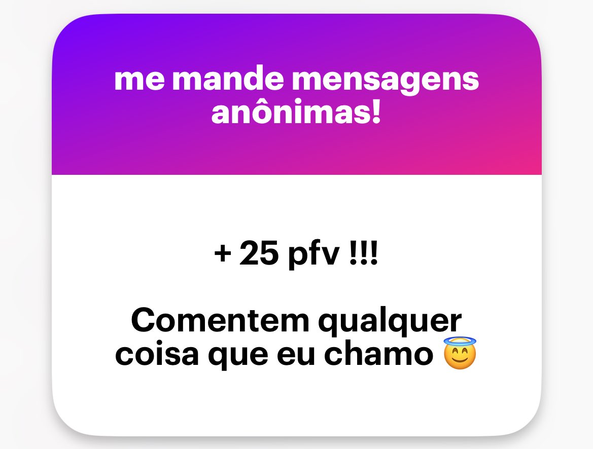 meu ngl não é ponto de encontro pra putaria, aqui não virou bagunça

se for pq você quer conhecer melhor alguém ou fazer amizades ai ja são outros 500, reformule melhor sua mensagem da próxima vez

agradeço