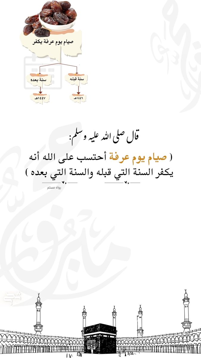 hla_00h's tweet image. #عرفات
فضل صيام يوم عرفة لغير الحاجّ💭🕋