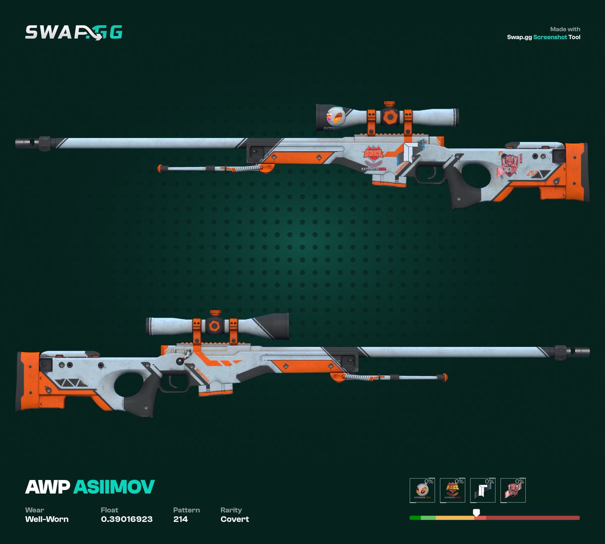 TweetsbyATI's tweet photo. [H] AK Case Hardened (FT) 69% Blue Mag
Vox (Holo) | Katowice 2014
Clan-Mystik (Holo) | Katowice 2014

AWP Asiimov (WW)
Dignitas (Holo) | Katowice 2014 
HellRaisers (Holo) | Katowice 2014
Titan | Katowice 2015
3DMAX (Holo) | Katowice 2015

Lmk if interested :) https://t.co/cX2VzCuM3H