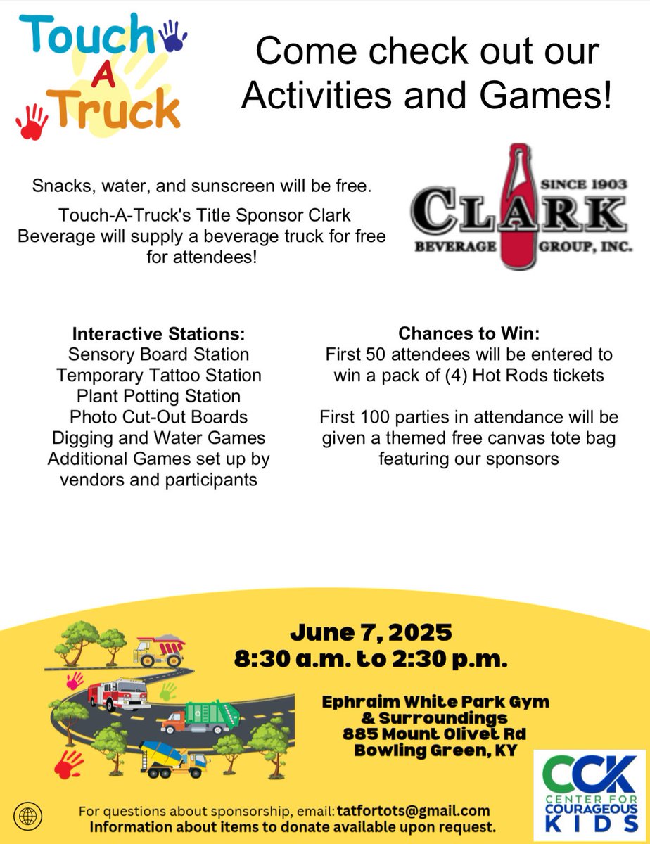 We are ALWAYS happy to spend time with community members and we hope to see plenty at Ephraim White Park for the Touch a Truck event this Saturday!
#bgky #community #touchatruck #alwaysthere