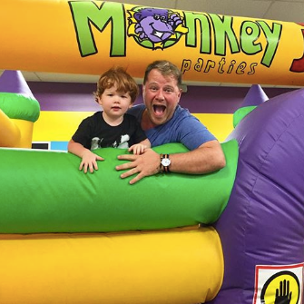 MonkeyJoesParty's tweet photo. Is there anyone more fun than DAD? Happy Father's Day to all the Monkey Joe's dads out there! https://t.co/56gjY6GEiF