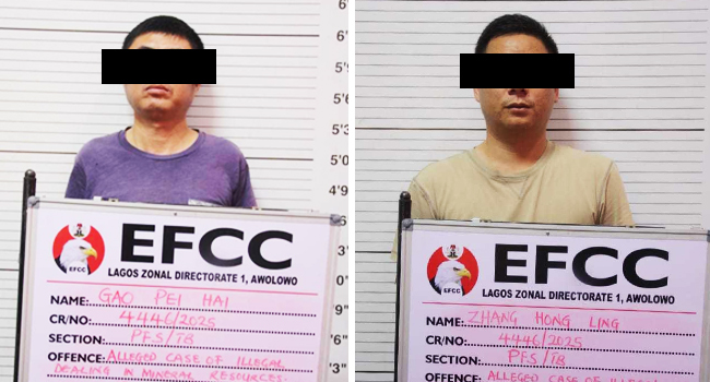 channelstv's tweet photo. EFCC Arraigns Two Chinese For Alleged Illegal Mining

https://t.co/wlNppF3Zh6 https://t.co/ChsQN7QYI8