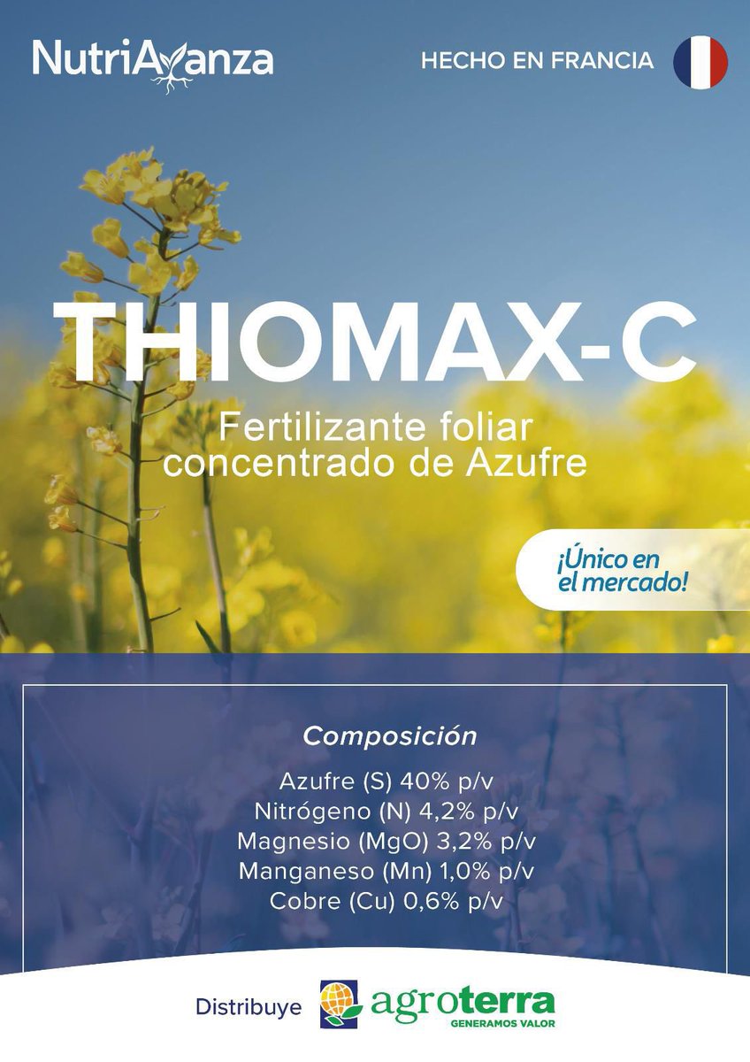 YA está disponible, reservalo en <a href="/agroterrauy/">agroterrauy</a> y su red de distribuidores en todo el país!

Producido por #DeSangosse🇫🇷 de Francia y desarrollado en Uruguay por <a href="/UnicampoU/">Unicampo Uruguay</a> para el Programa #VALIDAR🇺🇾 de #Nutriavanza 🙌🏽