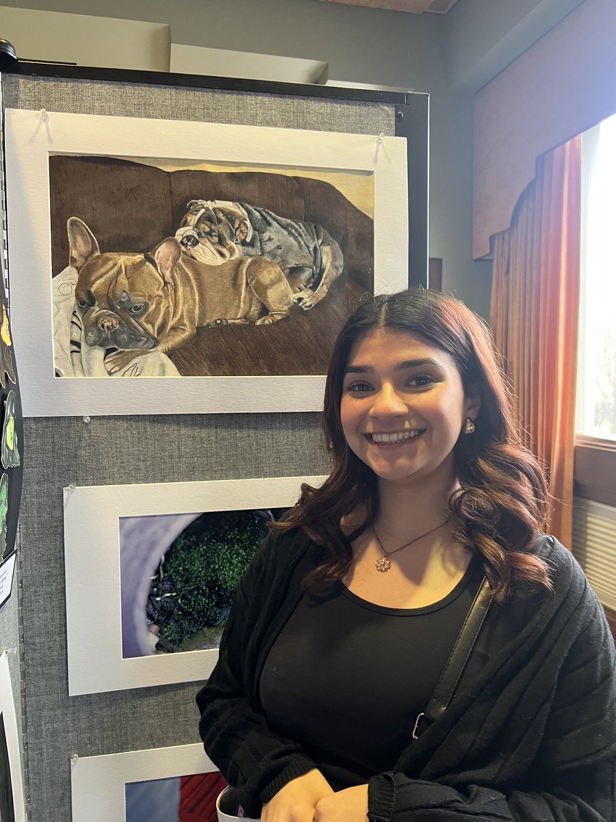 Congrats to our two WHS students for getting selected as Regional Winners at the ESD 105 Student Art Show.  Jasmin Soto Marin had two works selected, the only student to have two selected. Mayra Mendoza had one piece selected &amp; was chosen for a scholarship from CWU