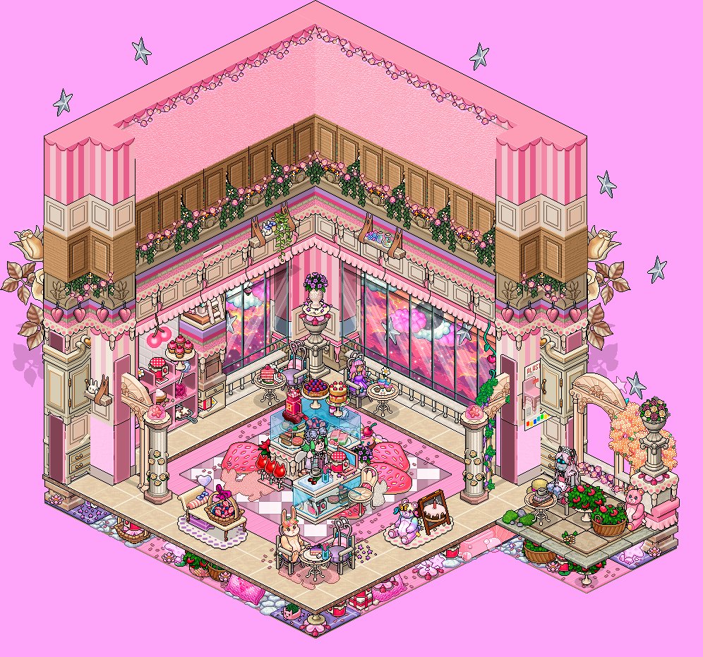 TooTooxe's tweet photo. โ
โฟหโนโกโ Kawaii strawberry shortcake Bakery โโกโนหโฟโ
๐๐ง๐ธ๐ฉถ๐ชท
Una suave, esponjosa y pinky pastelerรญa hecha por mรญ. โหโนโก
Esta fue una de mis salitas favoritas realizadas para los tramos del estilo 'Kawaii' y sin duda, amรฉ. ๐ฐ
Solo en @ESHabbo
#M12W #TooxeDesign ๐ษ https://t.co/otdVzAhPj8