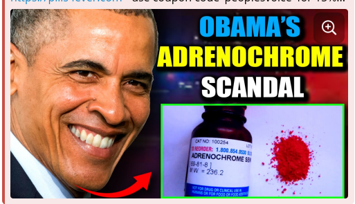 Obama Exposed as Major Adrenochrome Trafficker by Official Govt Documents
zurl.co/F7c7s