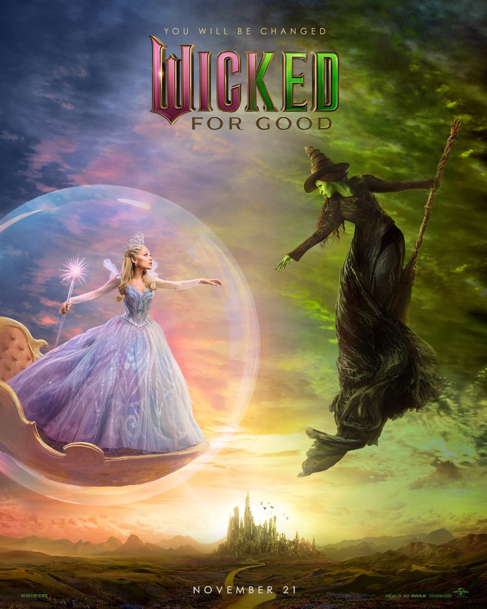PopMaxFilm's tweet photo. Less than 20 minutes until Wicked: For Good trailer. Make sure you follow @RealPopMax not to miss it #WickedForGood https://t.co/edPvSPcVEc