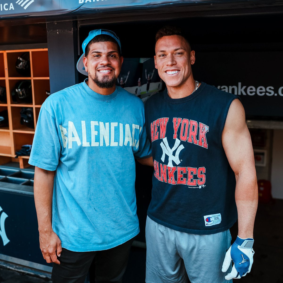 Old friend Dellin Betances at Yankee Stadium 🔥

With former teammate Aaron Judge 🤟