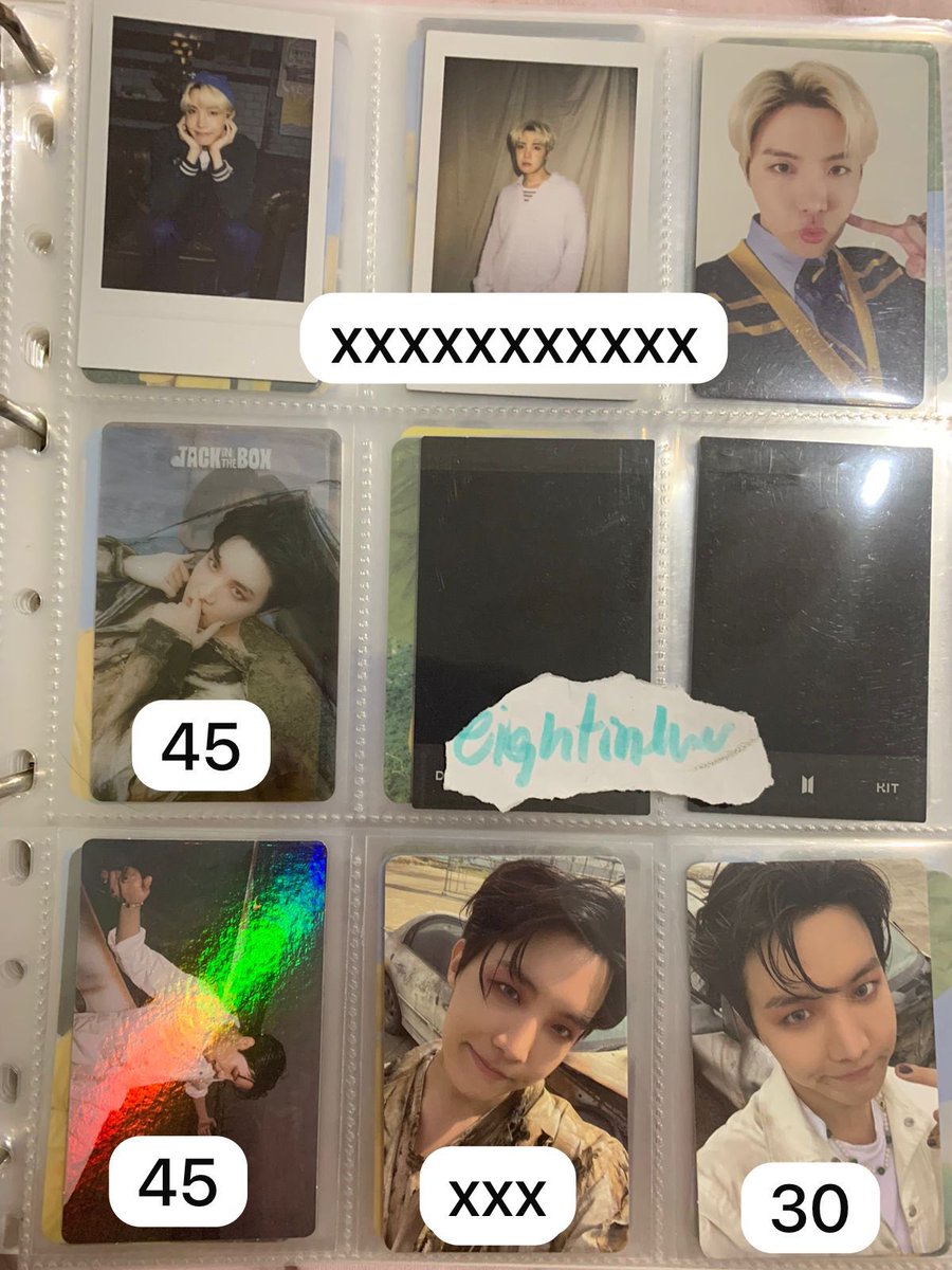 eightinluv's tweet photo. vendo bts variados j-hope taehyung 

R$ nas fotos, com frete incluso 
vídeo no privado
 
rt pfvr? @vendaetrocakpop @kpopvendas_ @tradingcardkpop https://t.co/Icsla1i7Of