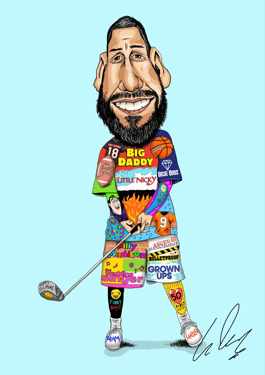 Hey adam I hope you get to see my artwork your work has been in my life for so many years and has helped me through my depression ❤️ I have multiple dissablies and I always quote your movies on the daily , keep inspiring #adamsandler
