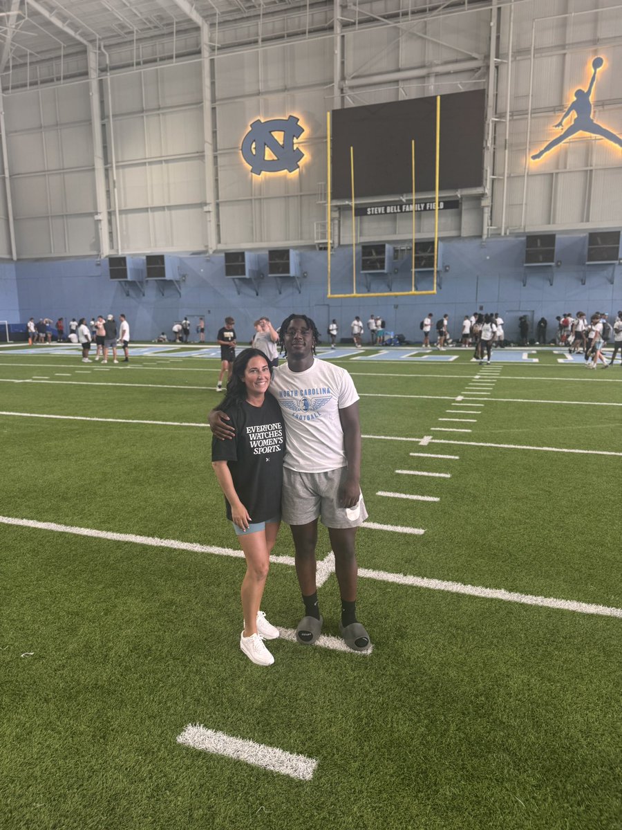 KevinExilhomme's tweet photo. Great time at the @UNCFootball Camp today. Thank you Brian Belichick and @BlaylockAndrew @Coachwitche92 https://t.co/sxeDdaCuU1