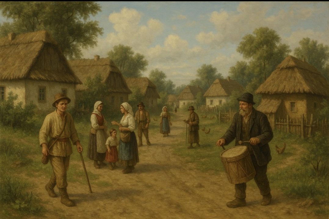 This is the famous painting in our countery right now it's what we looked like back then