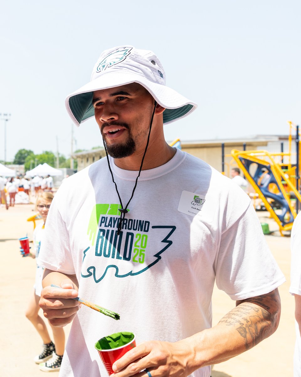 Picked up some paint brushes for the day at our annual Playground Build 🎨