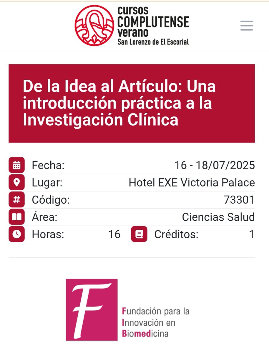 CardioHGUGM's tweet photo. 🚨Si te interesa la investigación clínica 🔬no puedes faltar! 
"De la idea al artículo", una oportunidad unica de aprender con investigadores 🔝. 
Resuelve dudas, pregunta, aprende y fomenta tu curiosidad 💡
Todo parte siempre de una pregunta
@CursosVeranoUCM
👇🏽👇🏽 https://t.co/KX2oWyn04E