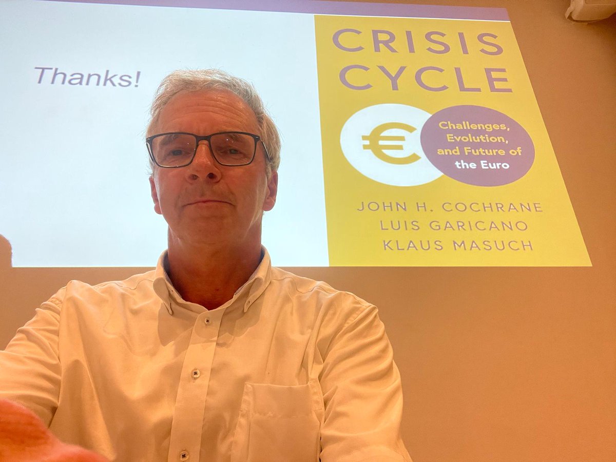 Luis Garicano 🇪🇺🇺🇦 (@lugaricano) on Twitter photo Thanks to <a href="/bornecon/">Benjamin Born</a> and Keith Kuester for inviting <a href="/masuch_klaus/">Klaus Masuch</a> and I to present "Crisis Cycle" in the 56th Konstanz Seminar in Monetary Economics. Thanks to <a href="/bornecon/">Benjamin Born</a> and Keith Kuester for inviting <a href="/masuch_klaus/">Klaus Masuch</a> and I to present "Crisis Cycle" in the 56th Konstanz Seminar in Monetary Economics.