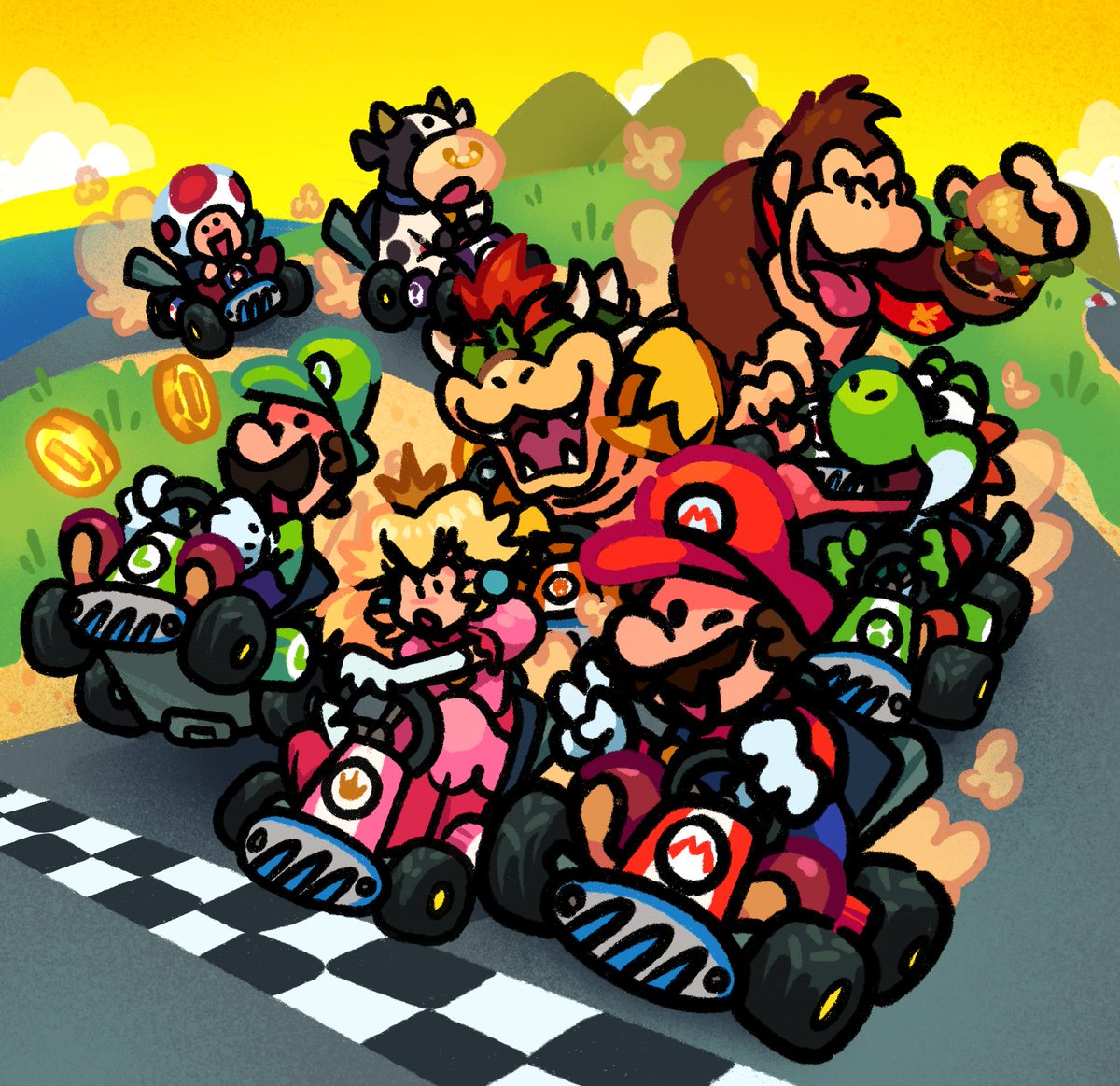 Icecr_em's tweet image. SUPER MARIO KART