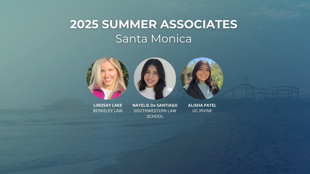 Our 2025 Summer Associates have officially arrived!

We are excited to support the next generation of attorneys as they begin this pivotal chapter in their legal careers. 🎉

***

#LegalCommunity #SummerAssociates #NextGenLaw #LegalExcellence #JusticeInAction