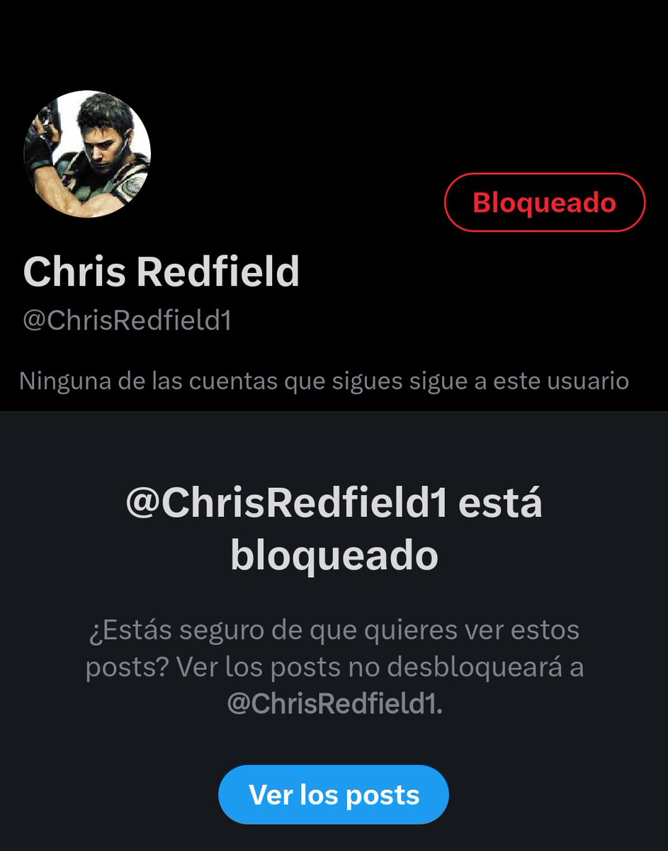 no resident evil news today so i blocked chris redfield