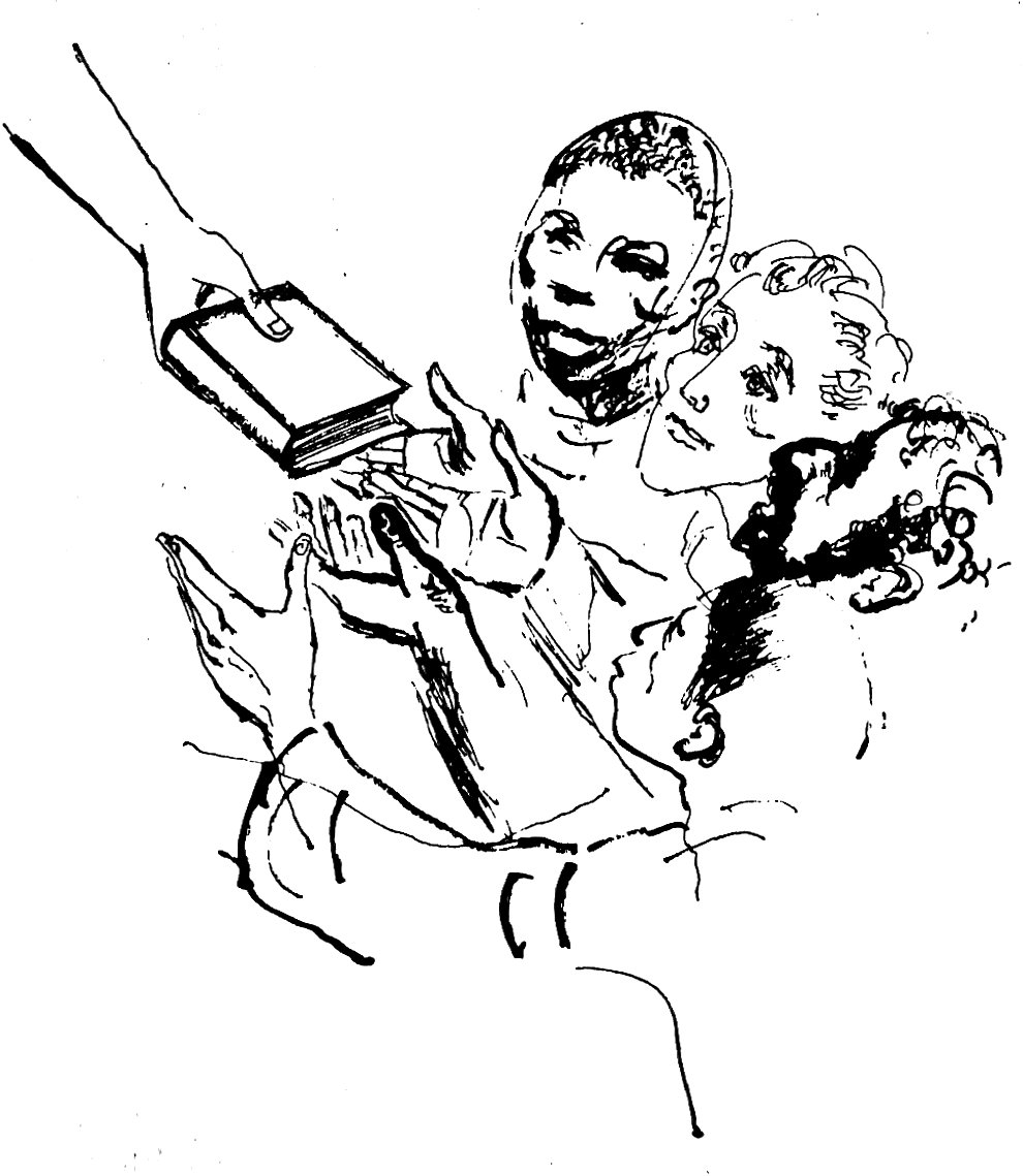 Horst Lemke (1922-1985), the illustrator for authors like Erich Kästner and Astrid Lindgren, illustrated the early editions of the German Good News Bible in 1968. 

Use the link to see these and others in context 👇

tips.translation.bible/tip_source/hor…