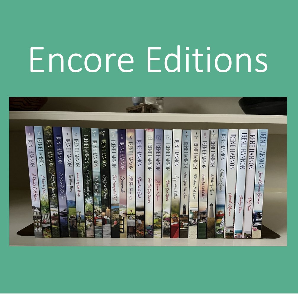 I've now reissued all my shorter contemporary romances. Started the process in 2018, finished early this year. Massively revising these books to bring them up to my current writing level was truly a labor of love. Blurbs/excerpts here: irenehannon.com/.../short-cont…