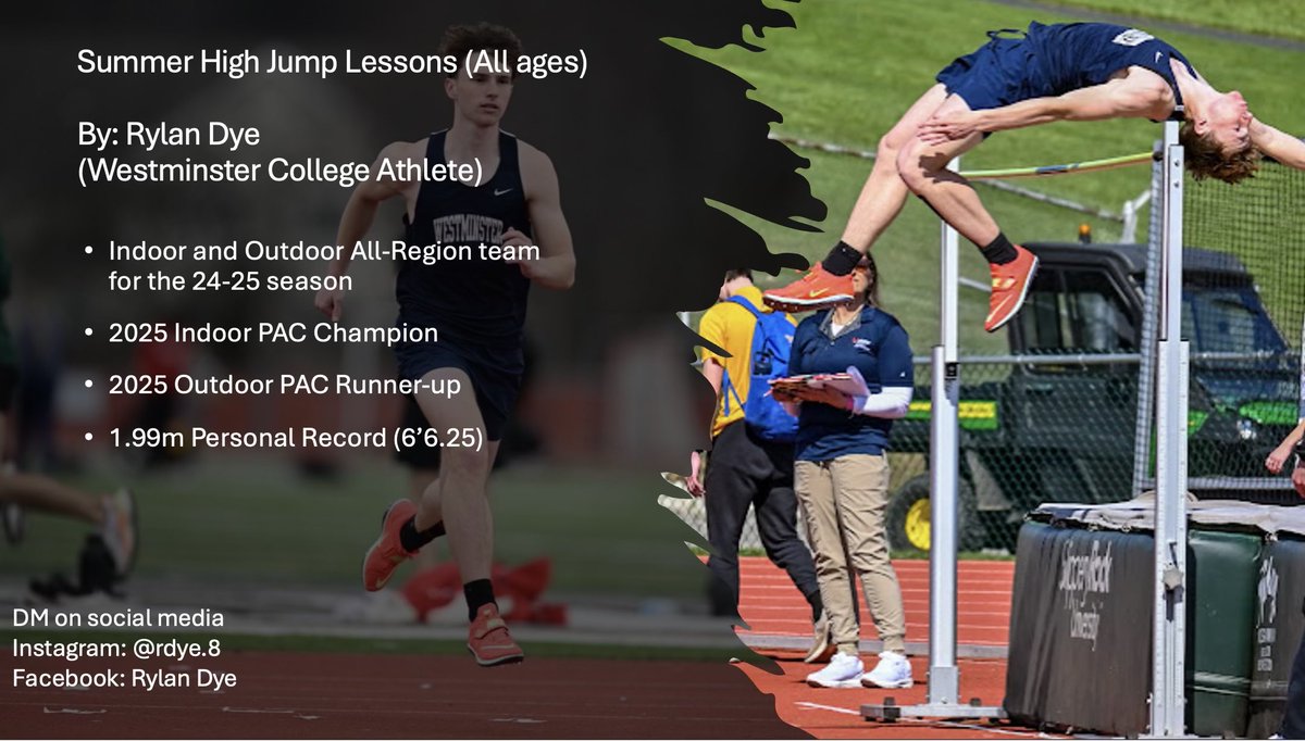 Young high jumpers here is a great opportunity! <a href="/rdye_8/">Rylan Dye</a>