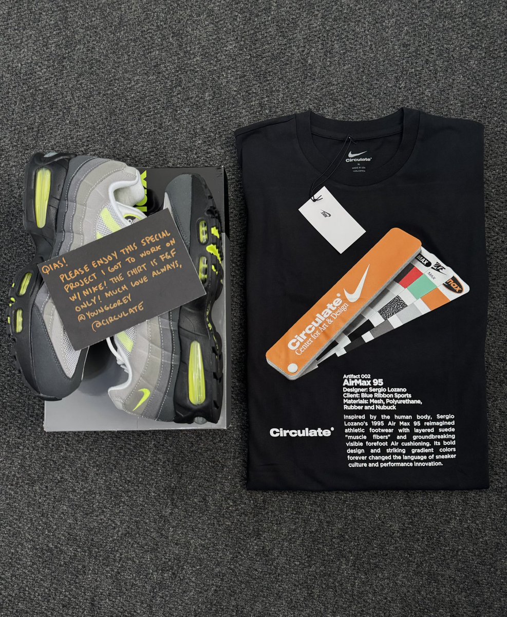 This tee is special!! 

<a href="/circulate/">Circulate Worldwide</a> x <a href="/Nike/">Nike</a> 

Appreciate the blessings <a href="/YoungCorey/">Coreyyyy.</a>