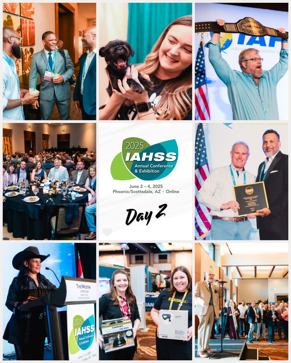 Day 2 of the 57th #IAHSS Annual Conference &amp; Exhibition was another incredible success! 👍 The energy was high, the sessions were engaging, and the exhibit floor was buzzing with meaningful connections. 
:
#HealthcareSecurity #Puppylounge #CelebrationGala #PassporttoPrizes