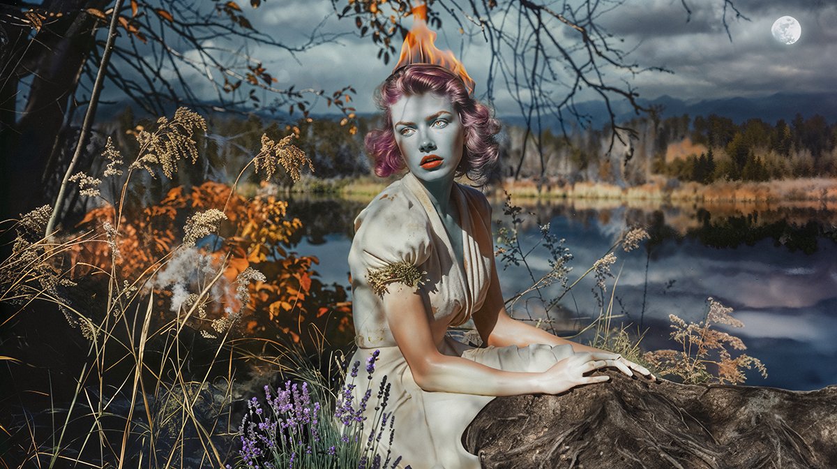 GardeningClubAI's tweet image. A few of our favourites from the 'Deserted Realities' collection by @KeziaBarnett 💙