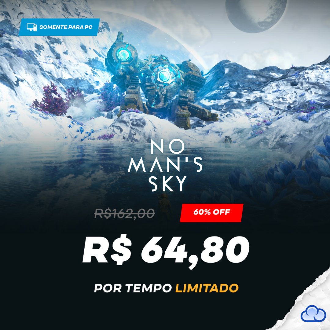 Jogaço com uma baita comunidade e updates incríveis! 🚀 Já assistiu o trailer do update "Relics"? Vai ver!

Pegue o seu NO MAN'S SKY com 60% OFF!

Desconto de outro planeta, hein? 🪐🤪

Por tempo LIMITADO.

EU QUERO: ow.ly/hn7E50W4pYq
