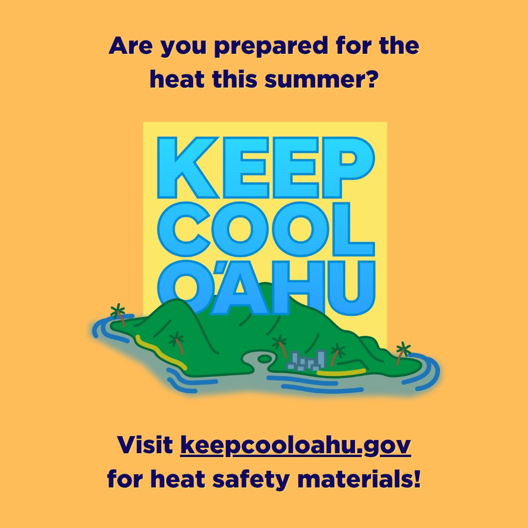 Image for the Tweet beginning: Introducing "Keep Cool Oʻahu" —