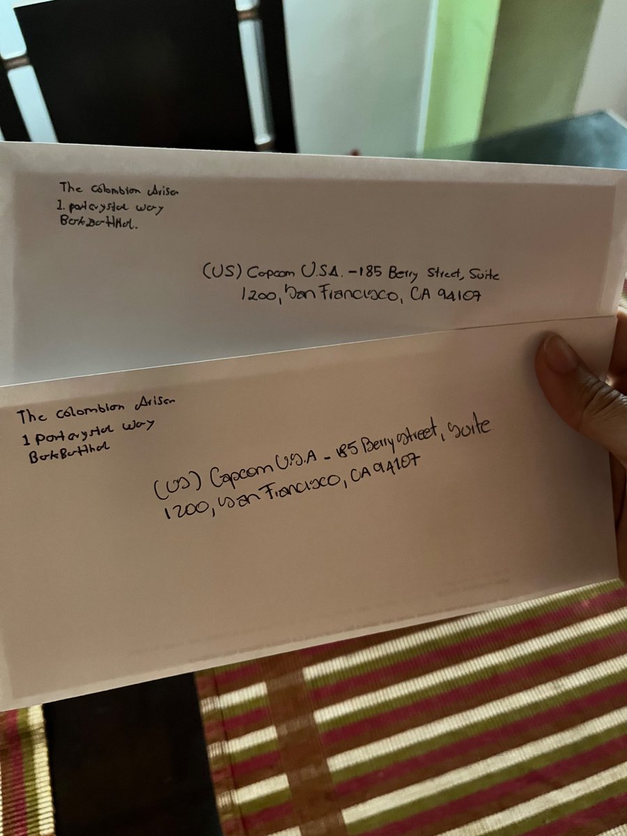 jayjayoblivion's tweet photo. Let’s make one last effort
Two from the colombian Arisen to the USA
#MailCapcom
#ExpandDD2 https://t.co/NvMR08W7h2
