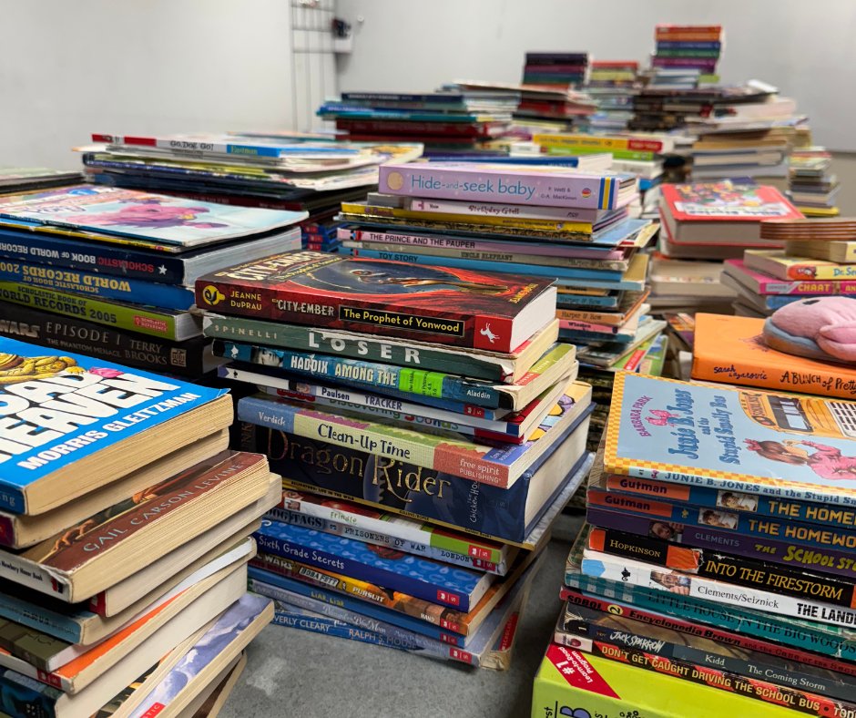 Saints Foundation and Volunteer Services hosted a children's book drive throughout the month of May and collected 1,369 books!

The books were donated to CAP Agency, who will distribute them to kids and families.  Thank you to everyone who donated!