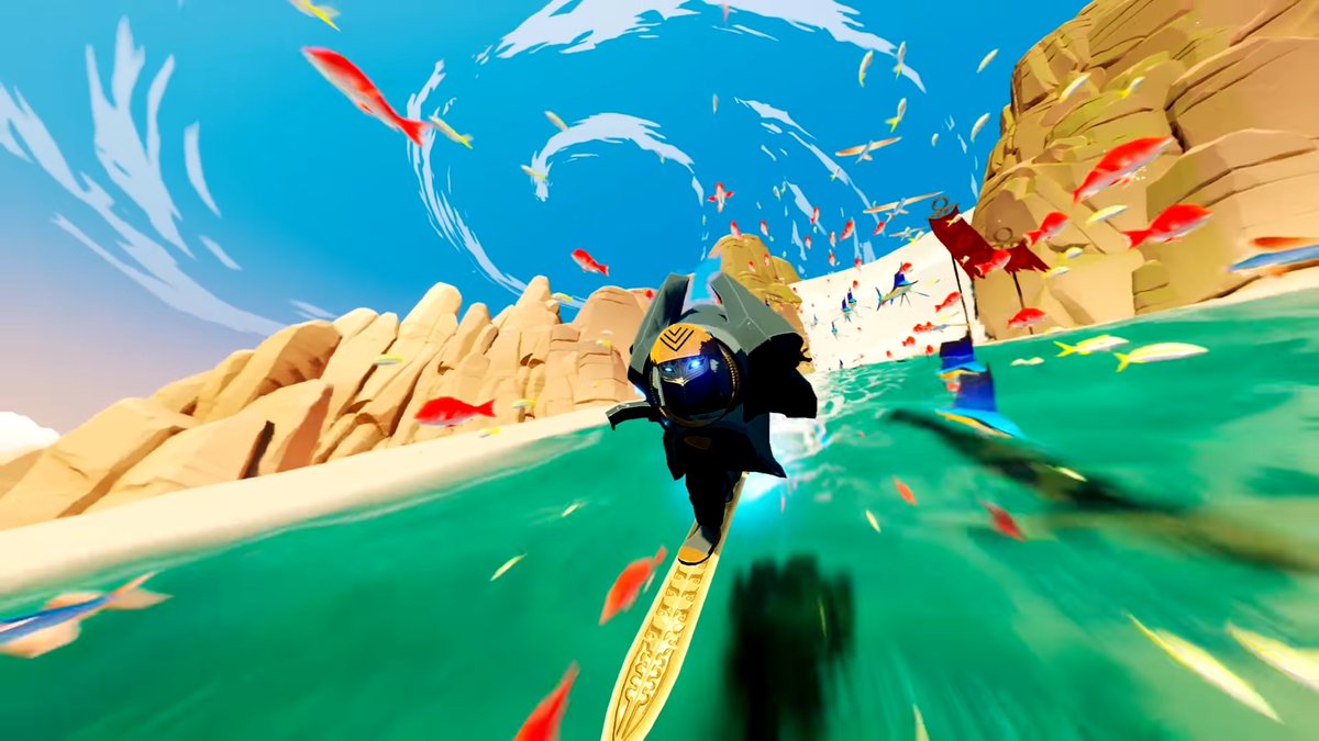 「『ABZÛ』開発元の新作ADV『Sword of the Sea』8月19日に初」|⚡Game*Spark⚡のイラスト