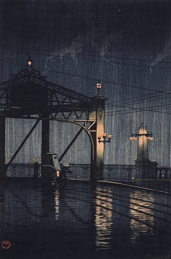 citch_mook's tweet photo. New Õhashi Bridge by Kawase Hasui (1926) https://t.co/3kqhV2Ocpi