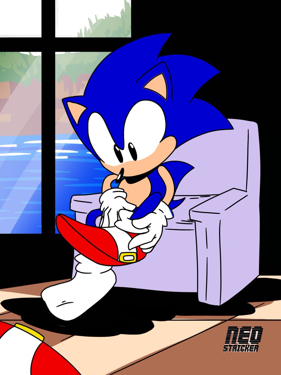 🖤NeoStricker (Commissions Open) 🖤 (@neostricker) on Twitter photo my friend <a href="/MasterDestroyZj/">MasterDestroyZj</a> once dare me to draw Shoeless Sonic. I'm not THAT KIND of Artist, but I did #Sonic preparing to go out! #SonicTheHedgehog #sonicfanart #fanart #fanartdigital #art #artwork #classic #90s my friend <a href="/MasterDestroyZj/">MasterDestroyZj</a> once dare me to draw Shoeless Sonic. I'm not THAT KIND of Artist, but I did #Sonic preparing to go out! #SonicTheHedgehog #sonicfanart #fanart #fanartdigital #art #artwork #classic #90s